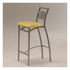 Liane Carrier® Tabouret snack en synthétique et métal dossier motif style industriel