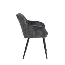 LisonFauteuil cosy en tissu avec pieds en métal