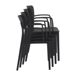 Loft Chaise de jardin micro perforée avec accoudoirs
