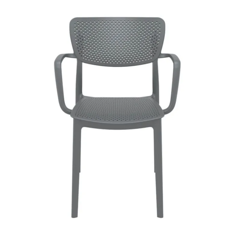 Loft Chaise moderne avec accoudoirs en polypropylène micro perforé