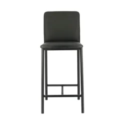 Loft Tabouret snack contemporain en simili et métal
