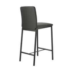 Loft Tabouret snack contemporain en simili et métal