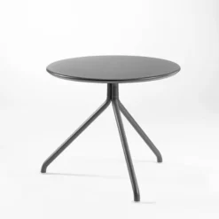 Lol Table d'appoint ronde italienne en métal et composite