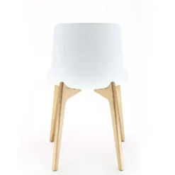 Lottus Enea® Chaise design en polypropylène et pieds bois