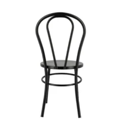 MadinaChaise bistrot vintage en métal noir