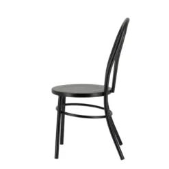 MadinaChaise bistrot vintage en métal noir