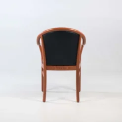Manuela Fauteuil bridge en bois avec assise et dossier rembourrés