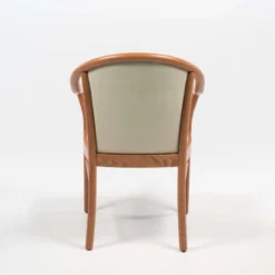 Manuela Fauteuil bridge en bois avec assise et dossier rembourrés