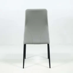Mathilde Chaise de séjour moderne italienne en synthétique et pieds en métal