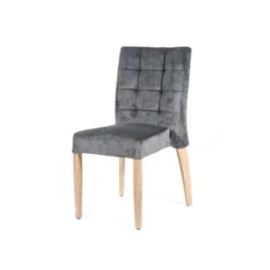 Matias 2 stack Chaise empilable confortable de salle à manger en tissu