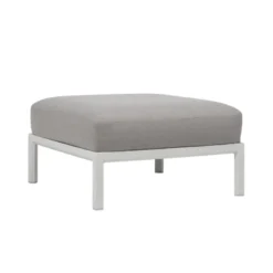 Maximo Pouf de jardin en polypropylène et tissu