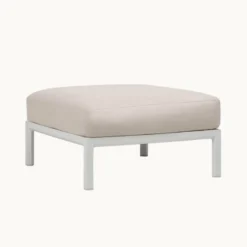 Maximo Pouf de jardin en polypropylène et tissu