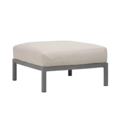 Maximo Pouf de jardin en polypropylène et tissu
