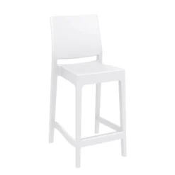 Maya Tabouret snack moderne empilable en polypropylène