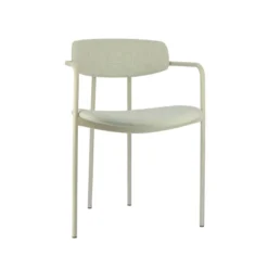 Mirror Chaise moderne en tissu avec accoudoirs et pieds en métal
