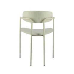Mirror Chaise moderne en tissu avec accoudoirs et pieds en métal