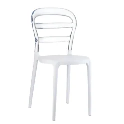 Miss Bibi Chaise moderne en polycarbonate transparent et polypropylène