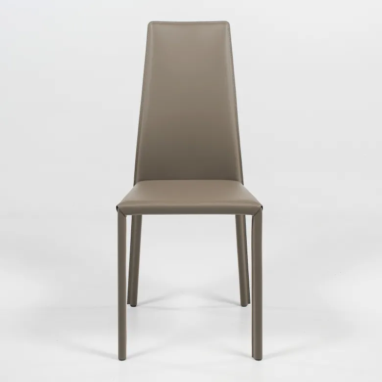 Monica Chaise de séjour italienne en croûte de cuir