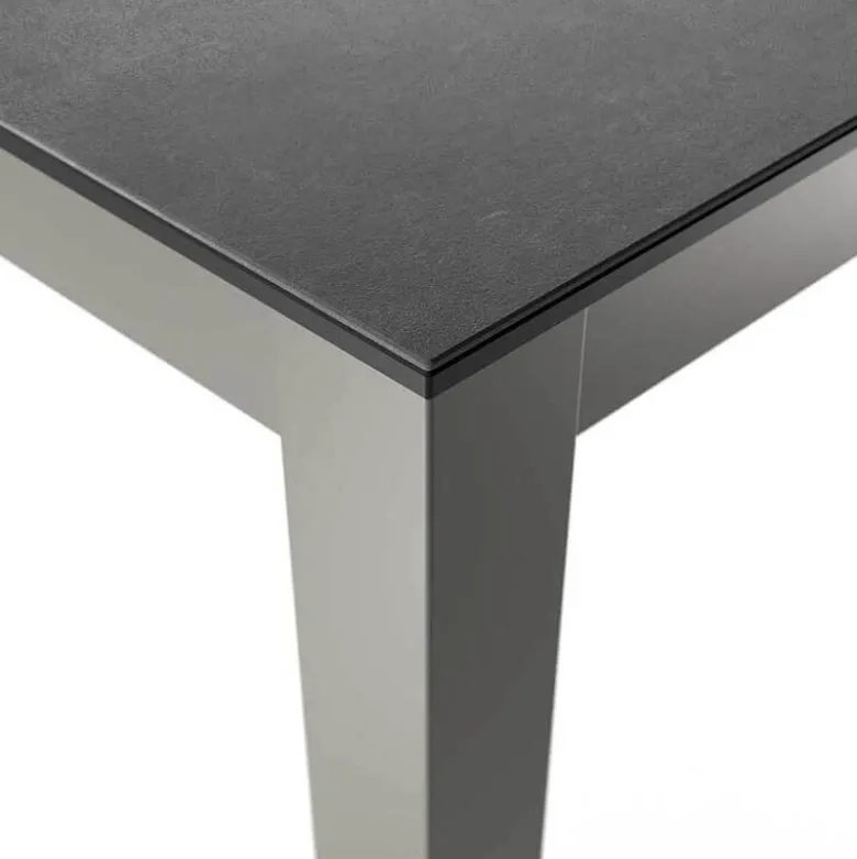 Multiplus Table sur mesure en céramique avec pieds en métal