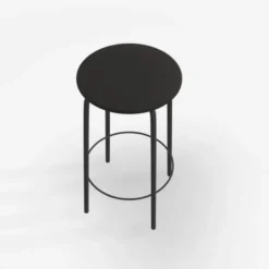 Nantes Tabouret snack sans dossier assise en tissu rembourrée