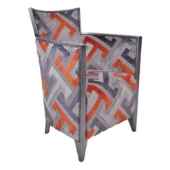 Nathan Fauteuil art déco fabriqué en France en tissu et bois massif