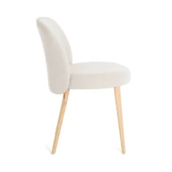 Neo Mobitec ® Chaise cosy confortable en tissu et pieds bois
