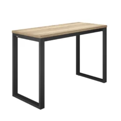 Neox Table snack en stratifié pieds forme traineau en métal faible profondeur