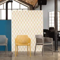 Net Fauteuil moderne empilable en polypropylène