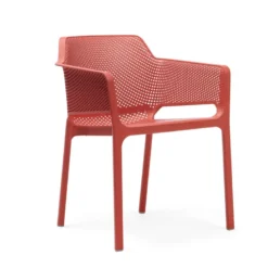 Net Fauteuil moderne empilable en polypropylène