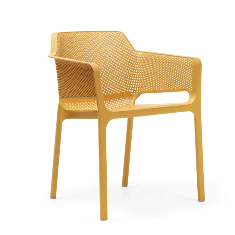 Net Fauteuil moderne empilable en polypropylène