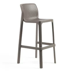 Net Tabouret haut empilable en polypropylène