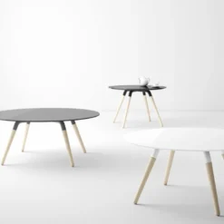 Nuba mini verre Table de salon design ronde en verre