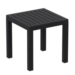 Ocean Side Table basse d’appoint carrée en résine pour jardin