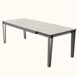 Okaso Table extensible moderne en céramique pieds en épingle