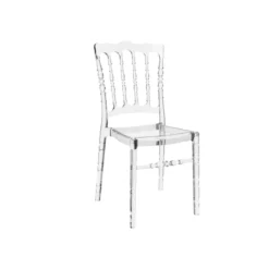 Opera Chaise Napoléon empilable revisitée en polycarbonate transparent