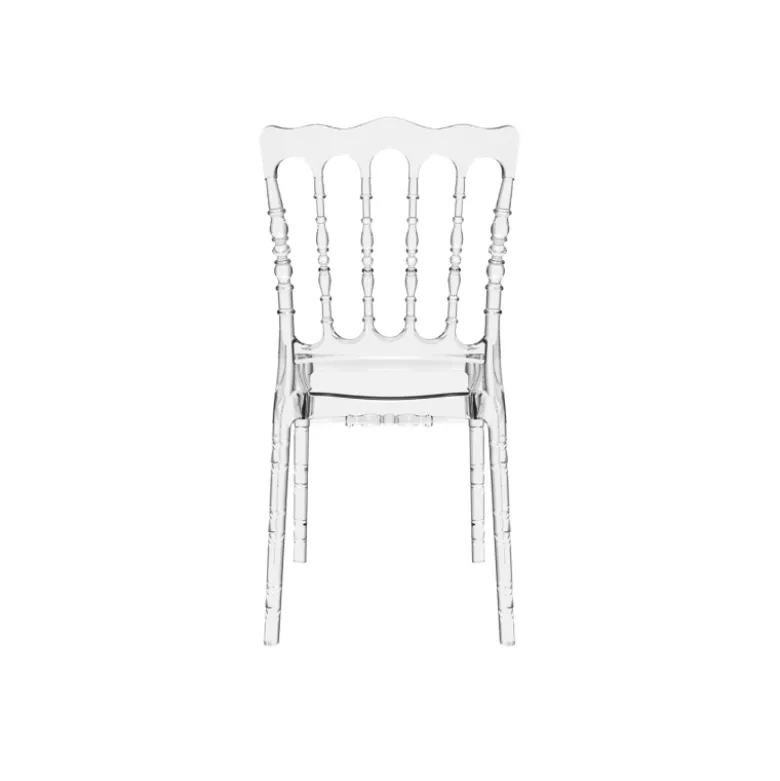 Opera Chaise Napoléon empilable revisitée en polycarbonate transparent
