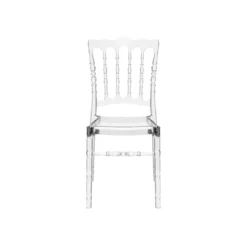 Opera Chaise Napoléon empilable revisitée en polycarbonate transparent