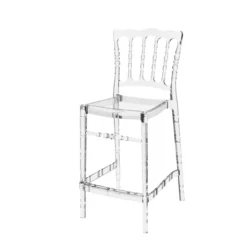 Opera Tabouret snack empilable style Napoléon en polycarbonate transparent