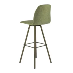 Osaka Tabouret de bar moderne en tissu et pieds en métal