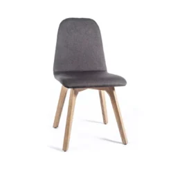 Pandora Chaise de salle à manger moderne en tissu et bois