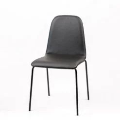 Pandora Chaise moderne rembourrée avec pieds métal