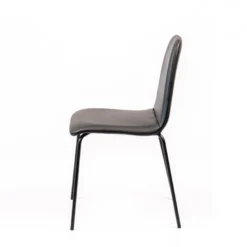 Pandora Chaise moderne rembourrée avec pieds métal