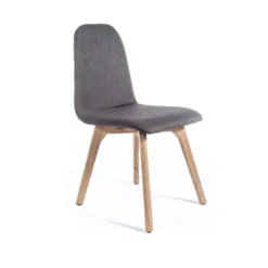 Pandora diamant Chaise de séjour moderne en tissu dos matelassé