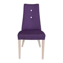 Park Chaise contemporaine en tissu et pieds bois
