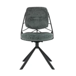 PaulineChaise design confortable pivotante en tissu