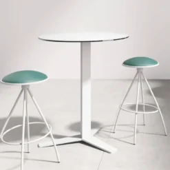 Peliccan Table snack ronde moderne en verre