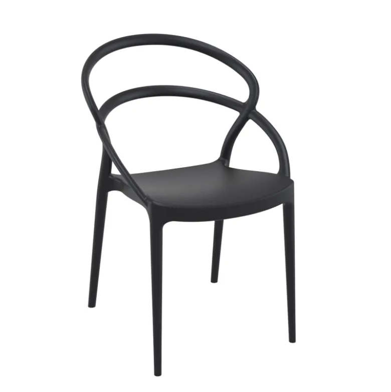 Pia Chaise de jardin tendance empilable en polypropylène