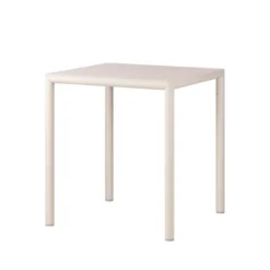 Piave Table de jardin carrée en stratifié avec pieds en aluminium