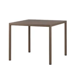 Piave Table de jardin carrée en stratifié avec pieds en aluminium