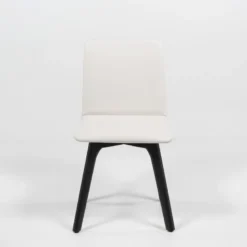 Plaza Chaise de salle à manger scandinave en synthétique et bois